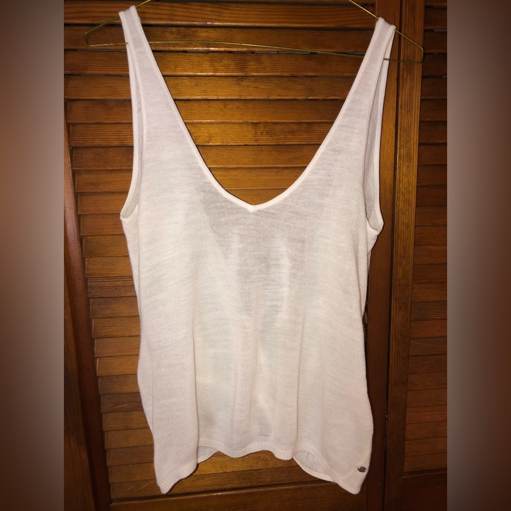 Lululemon white knit tank